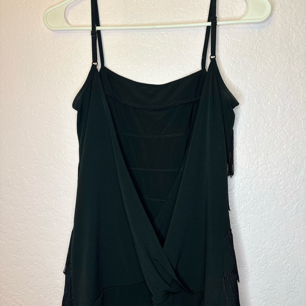 Express Sequence And Fringe Backless Top - image 6